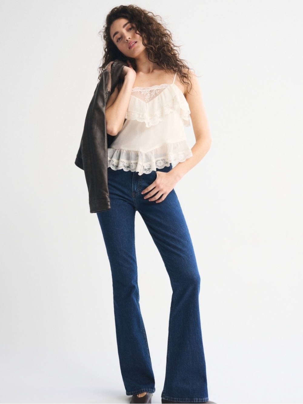 Abercrombie high rise bootcut jeans